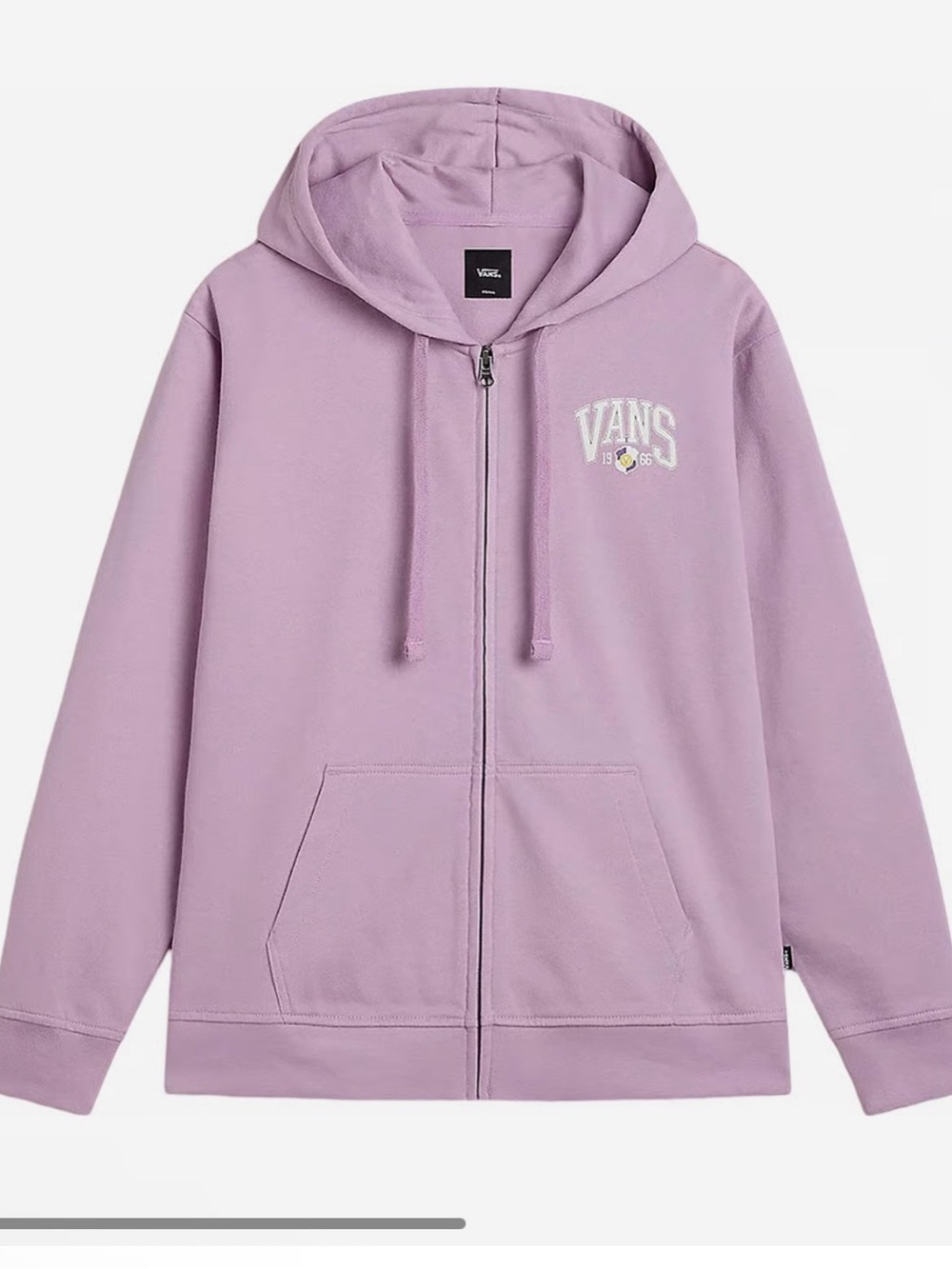 NWT Vans Upperclassman 66 Lavender Full-Zip Hoodie with Logo